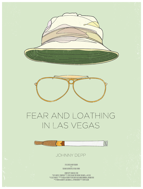 fear and loathing movie poster dress the part 10 Movie Posters Inspired by Mens Style